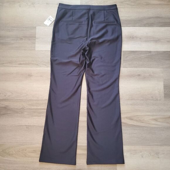 GOOD AMERICAN Boss Disco Flare Leg Trousers Pants Black Size 15 - Picture 4 of 8